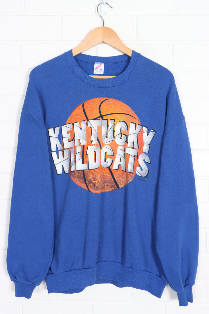 University of Kentucky Wildcats Basketball Blue Sweatshirt USA Made (L) - Vintage Sole Melbourne