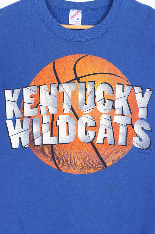 University of Kentucky Wildcats Basketball Blue Sweatshirt USA Made (L) - Vintage Sole Melbourne