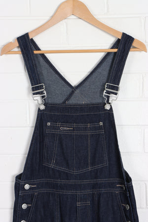 GAP Dark Long Denim Wide Leg Overalls Philippines Made (XS) - Vintage Sole Melbourne