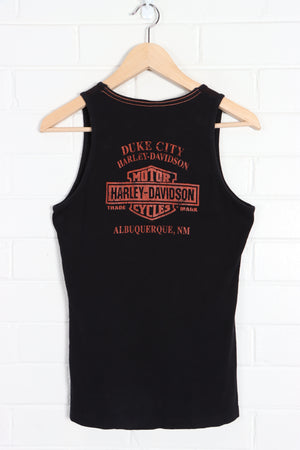 HARLEY DAVIDSON Duke City Embellished Skull Front Back Tank Top (S) - Vintage Sole Melbourne