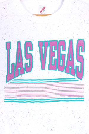 Las Vegas 1991 Retro Spell Out Sweatshirt USA Made (M)