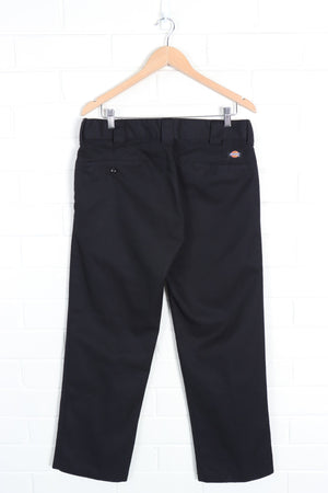 Vintage Black DICKIES 'Slim Straight' Workwear Pants (34 x 30)