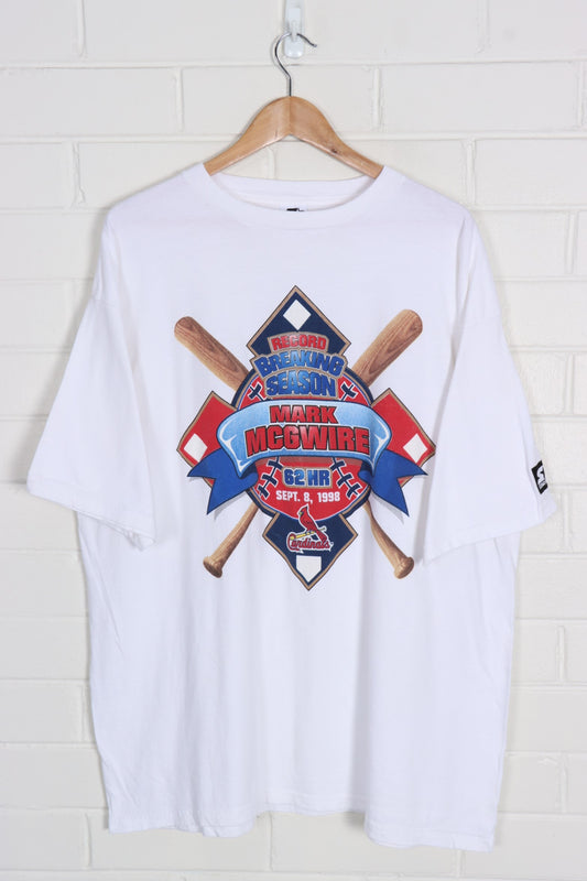 Vintage 1998 STARTER Cardinals Record Breaking Season NBL Baseball Tee (XL) - Vintage Sole Melbourne
