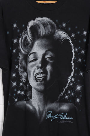 Marilyn Monroe Big Print Marlin Tease USA Made Single Stitch Tee (M-L) - Vintage Sole Melbourne