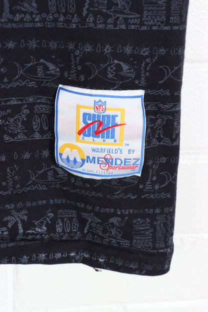 Los Angeles Rams NFL Football USA Made All Over Print Tee (L) - Vintage Sole Melbourne