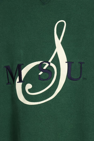 Michigan State University MSU Music Treble Clef Logo Sweatshirt USA Made (XXL) - Vintage Sole Melbourne