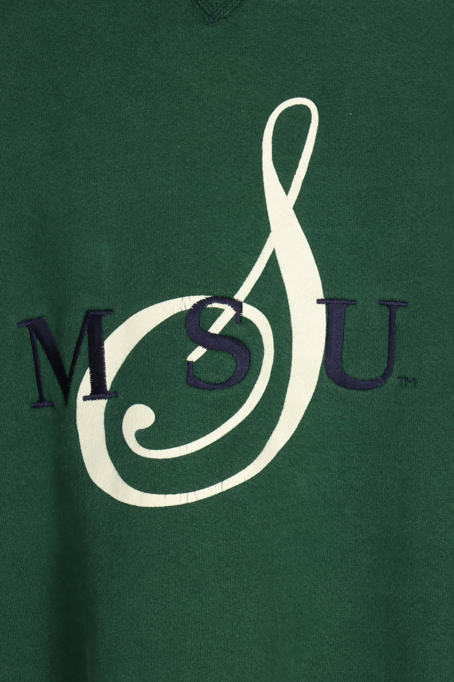 Michigan State University MSU Music Treble Clef Logo Sweatshirt USA Made (XXL) - Vintage Sole Melbourne