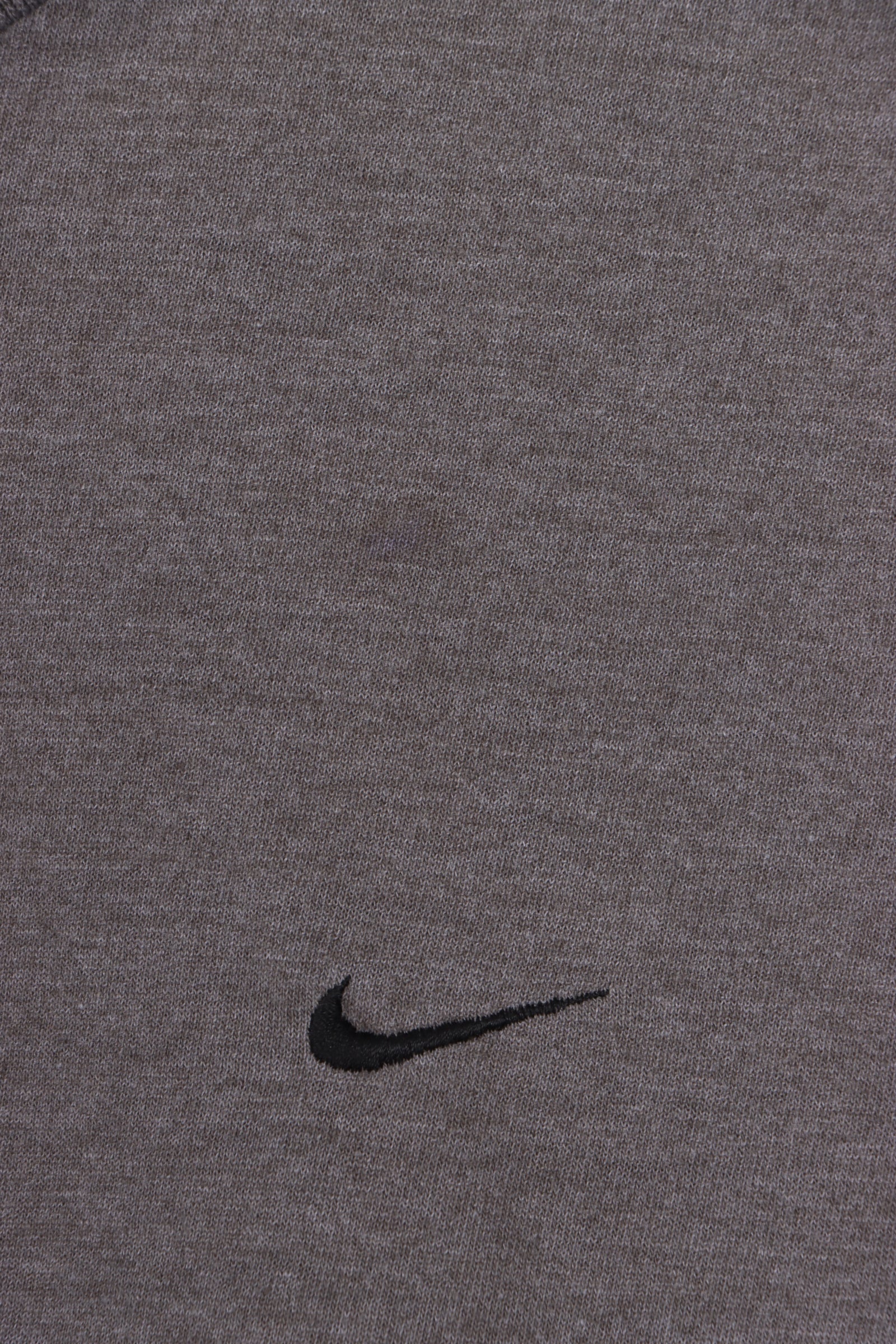 NIKE Taupe Embroidered Swoosh Logo Tee (L) - Vintage Sole Melbourne