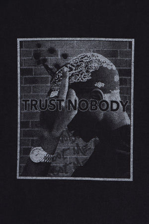 Tupac Shakur "Trust Nobody" Front Back Tee USA Made (L)