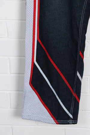 NBA UNK Miami Heat Embroidered Jeans (40) - Vintage Sole Melbourne