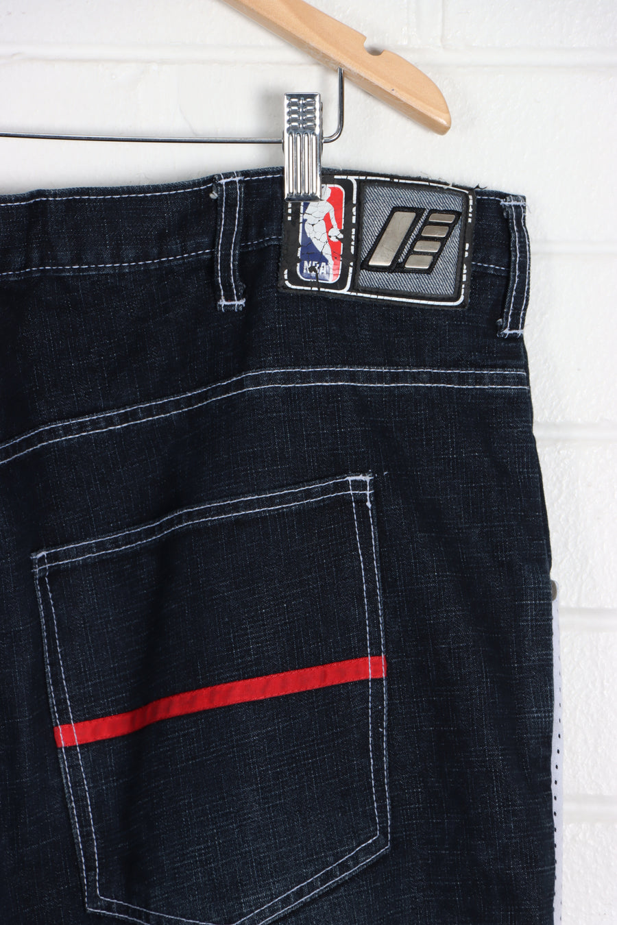 NBA UNK Miami Heat Embroidered Jeans (40) - Vintage Sole Melbourne
