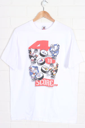 CHL 1995 Hockey Playoffs Single Stitch Front Back Tee (L) - Vintage Sole Melbourne