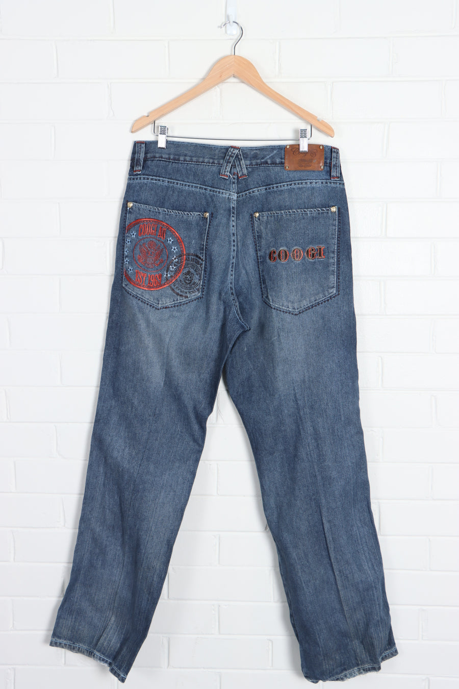 COOGI Embroidered Pocket Jeans (36 x 34) - Vintage Sole Melbourne
