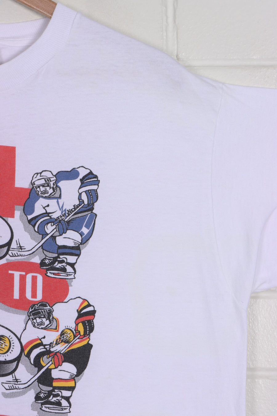 CHL 1995 Hockey Playoffs Single Stitch Front Back Tee (L) - Vintage Sole Melbourne