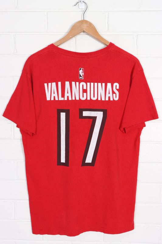 NBA Toronto Raptors #17 Valanciunas Front Back Tee (M) - Vintage Sole Melbourne