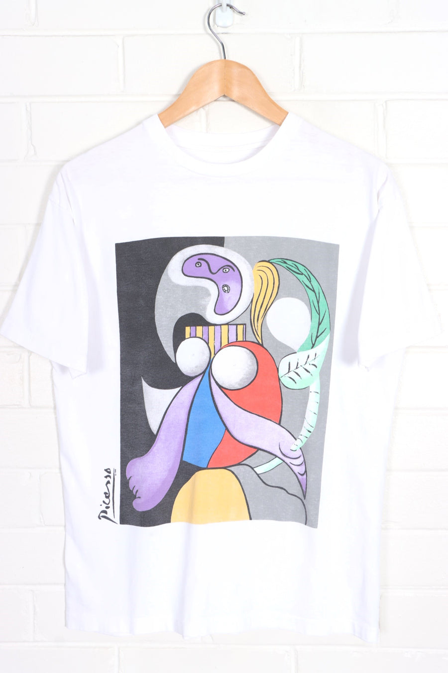 Picasso 'Woman With Flower' 1988 Single Stitch T-Shirt (M)