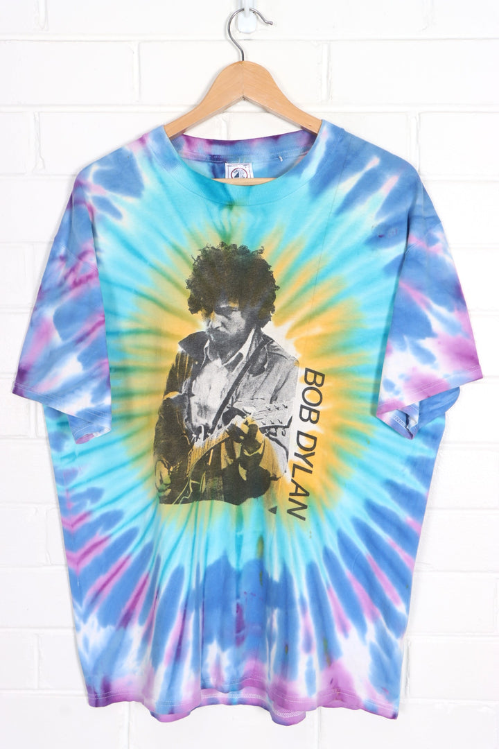 Bob Dylan 'Never Ending Tour' 2000 Tie Dye T-Shirt (L)