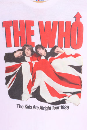 The Who 1989 'The Kids Are Alright' Tour Single Stitch Tee USA Made (L)