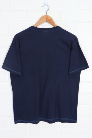 NIKE Blue Toned Center Swoosh Logo T-Shirt (M) - Vintage Sole Melbourne