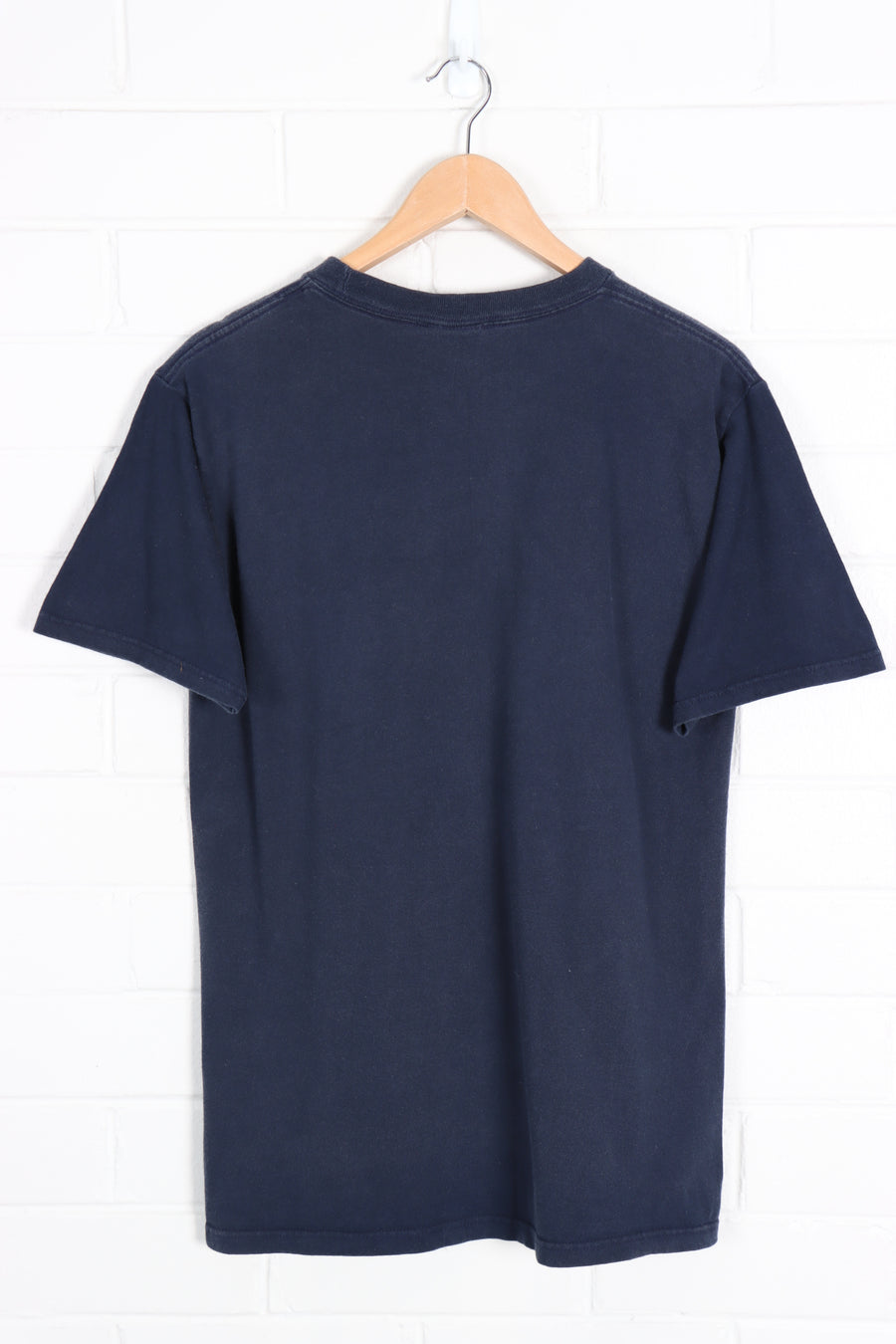 NIKE Centre Swoosh Navy Softball Tee (S) - Vintage Sole Melbourne