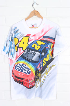 Jeff Gordon #24 Du Pont 1996 All Over T-Shirt USA Made (M)