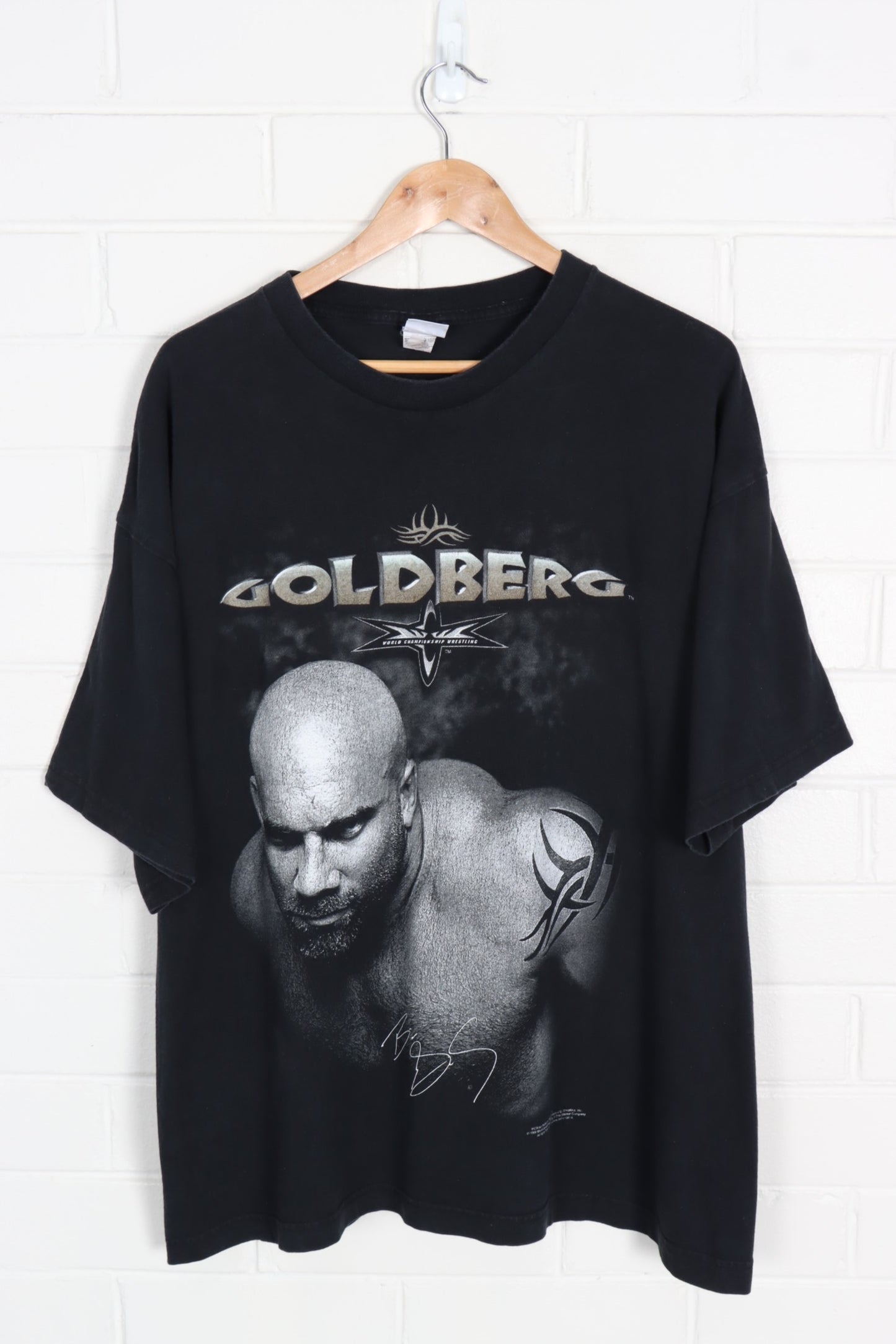 1998 Vintage Bill Goldberg WCW 'You're Next!' Front & Back Tee (XXL) - Vintage Sole Melbourne