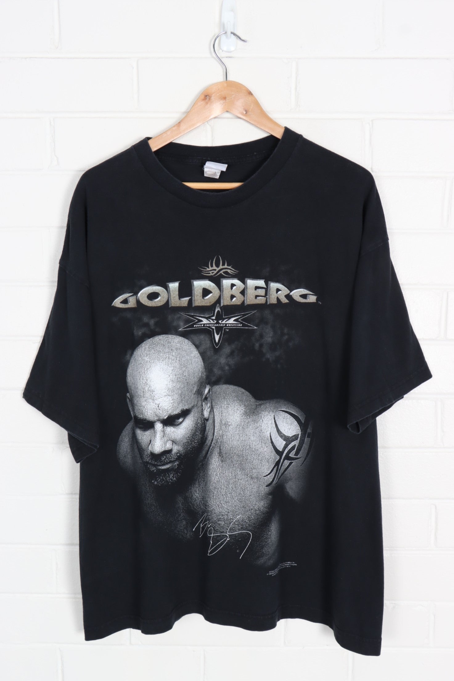 1998 Vintage Bill Goldberg WCW 'You're Next!' Front & Back Tee (XXL) - Vintage Sole Melbourne