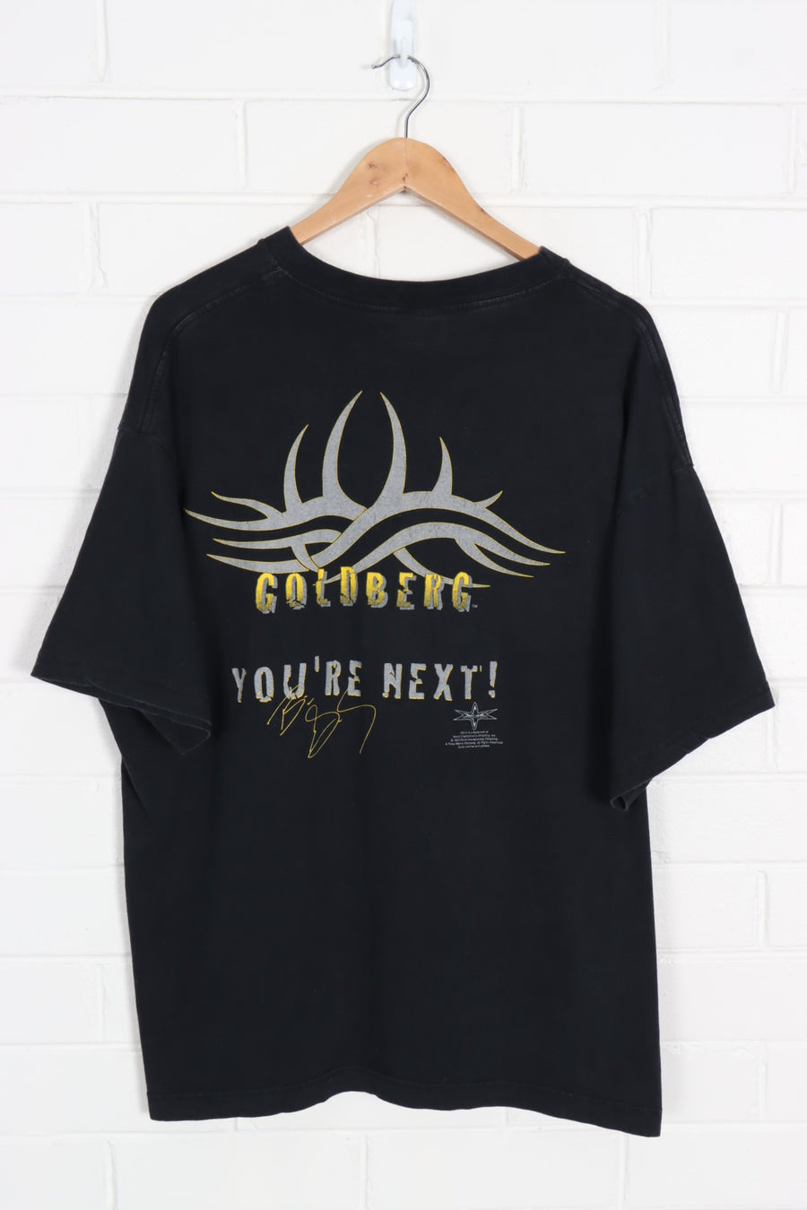 1998 Vintage Bill Goldberg WCW 'You're Next!' Front & Back Tee (XXL) - Vintage Sole Melbourne
