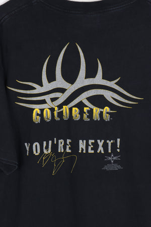 1998 Vintage Bill Goldberg WCW 'You're Next!' Front & Back Tee (XXL)