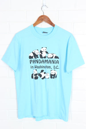 1988 Vintage 'Pandamania in Washington D.C.' Puff Print Pandas Tee (M) - Vintage Sole Melbourne
