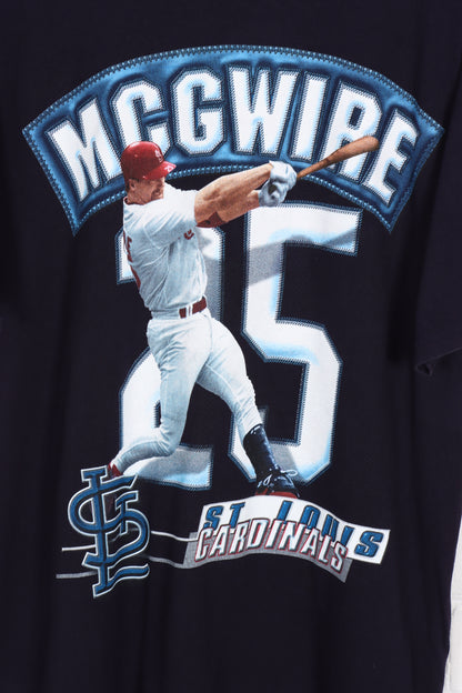 STARTER St Louis Cardinals Baseball McGwire #25 MLB USA Made T-Shirt (L) - Vintage Sole Melbourne