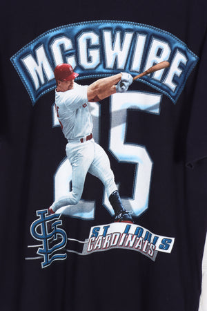 STARTER St Louis Cardinals Baseball McGwire #25 NBL USA Made T-Shirt (L)