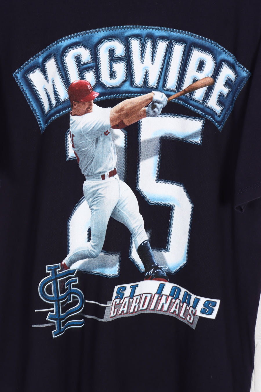 STARTER St Louis Cardinals Baseball McGwire #25 MLB USA Made T-Shirt (L) - Vintage Sole Melbourne