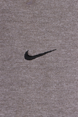 Taupe NIKE Embroidered Swoosh Logo Tee (L)