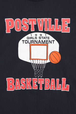 Postville Basketball 1991 Single Stitch T-Shirt USA Made (XL) - Vintage Sole Melbourne