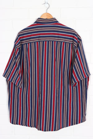 Claiborne Striped Short Sleeve Utility Shirt (XXXL)