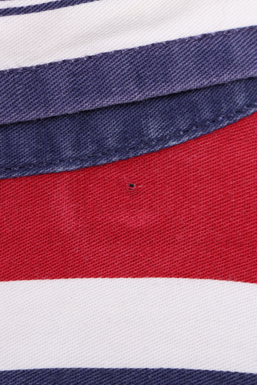 NAUTICA Blue White & Red Stripe Button Down Shirt (XL)