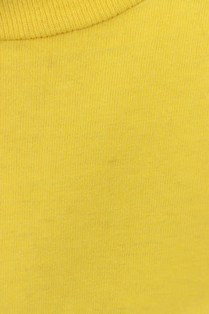 TOMMY HILFIGER JEANS Embossed Logo Yellow T-Shirt (L) - Vintage Sole Melbourne