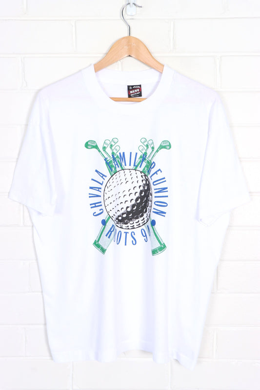 Chvala Roots 1994 Golf Emblem Single Stitch Tee USA Made (L) - Vintage Sole Melbourne