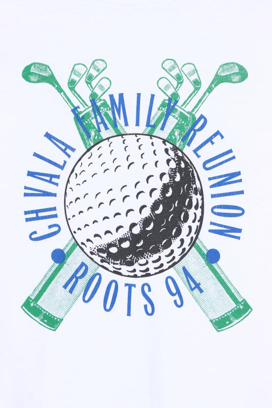 Chvala Roots 1994 Golf Emblem Single Stitch Tee USA Made (L) - Vintage Sole Melbourne