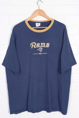Los Angeles Rams NFL Embroidered Logo Tee (2XL)