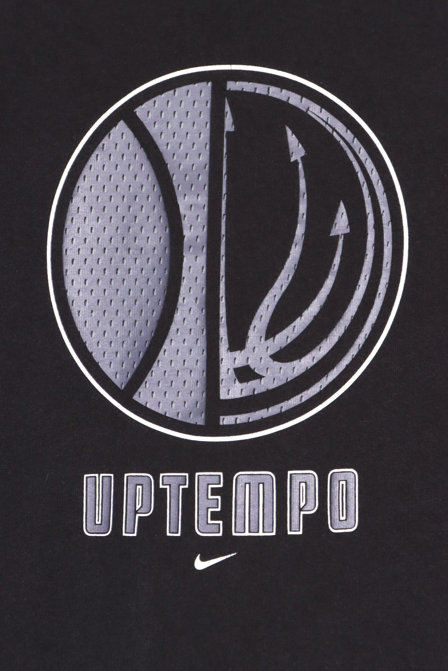 NIKE Uptempo Basketball Centre Swoosh Front Back T-Shirt (L)