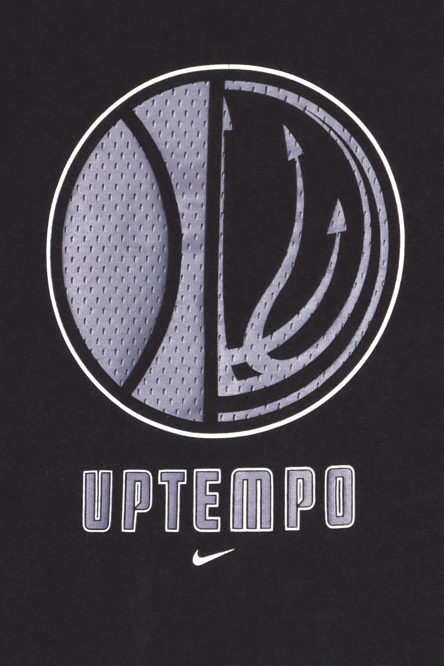 NIKE Uptempo Basketball Centre Swoosh Front Back T-Shirt (L)