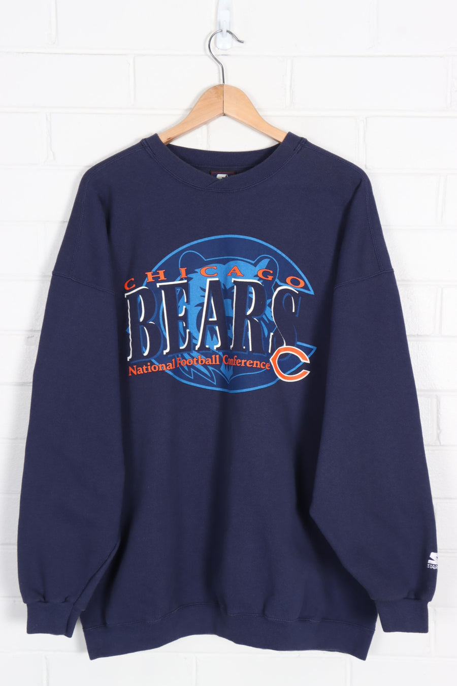 NFL Chicago Bears  V-Neck STARTER Sweatshirt USA Made (XXL)