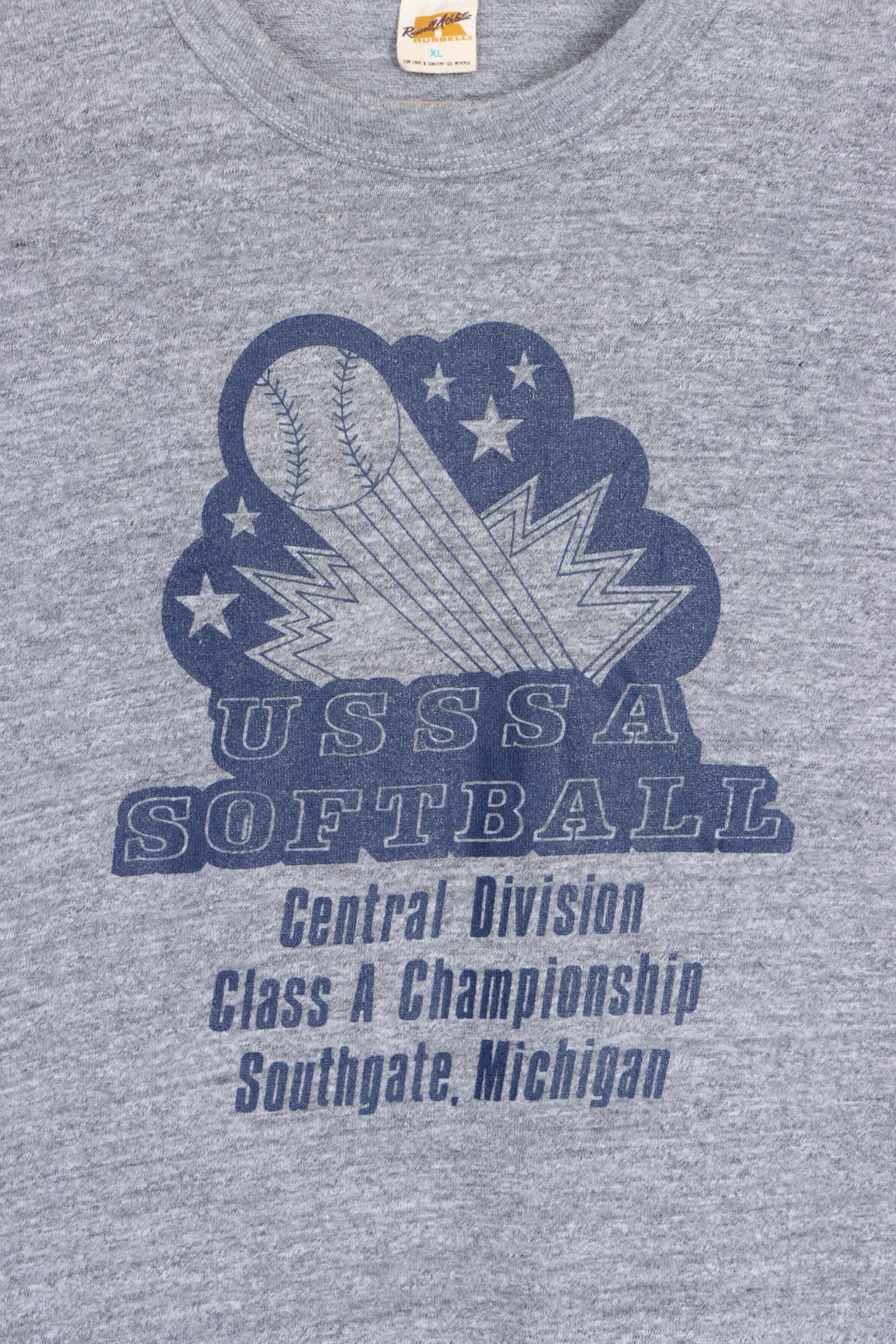 USSSA Softball Single Stitch RUSSELL ATHLETIC Tee (L) - Vintage Sole Melbourne