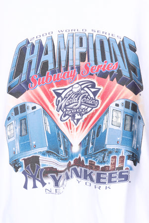 2000 LEE Yankees MLB New York World Series Subway Print Tee (L) - Vintage Sole Melbourne