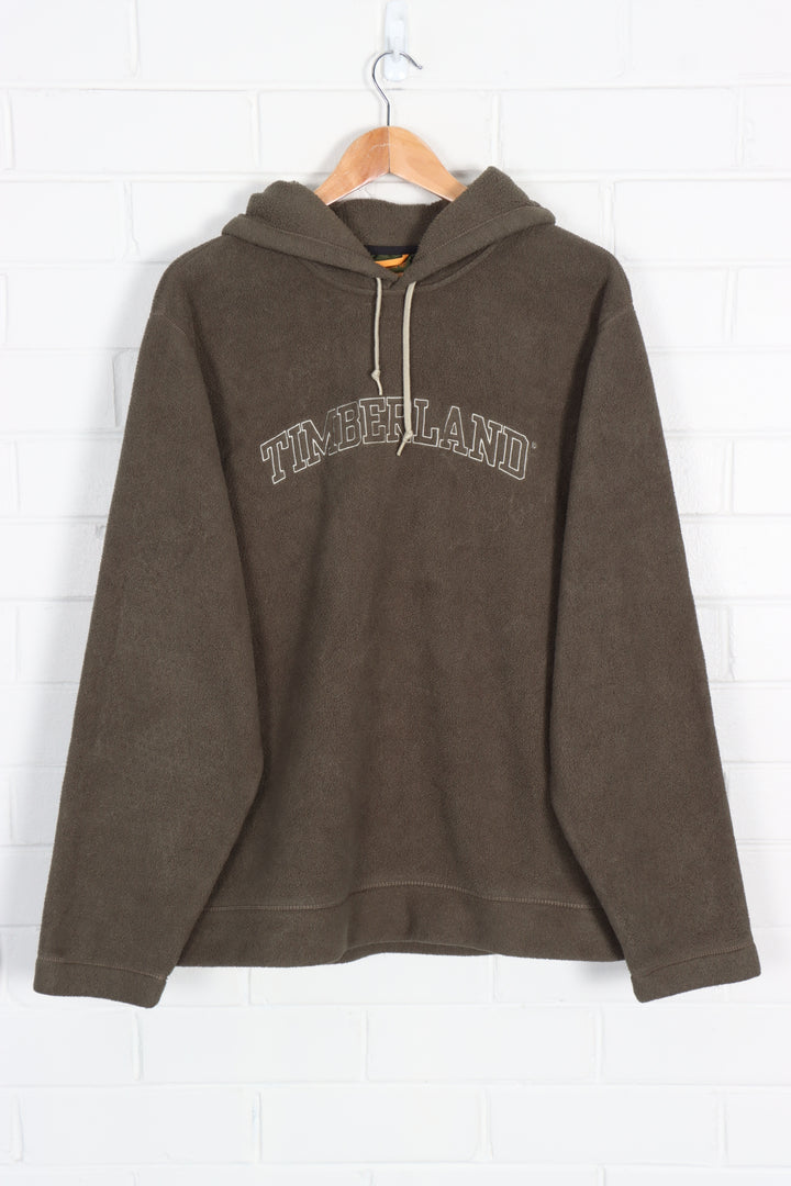 TIMBERLAND Embroidered Olive Fleece Hoodie (XL-XXL)