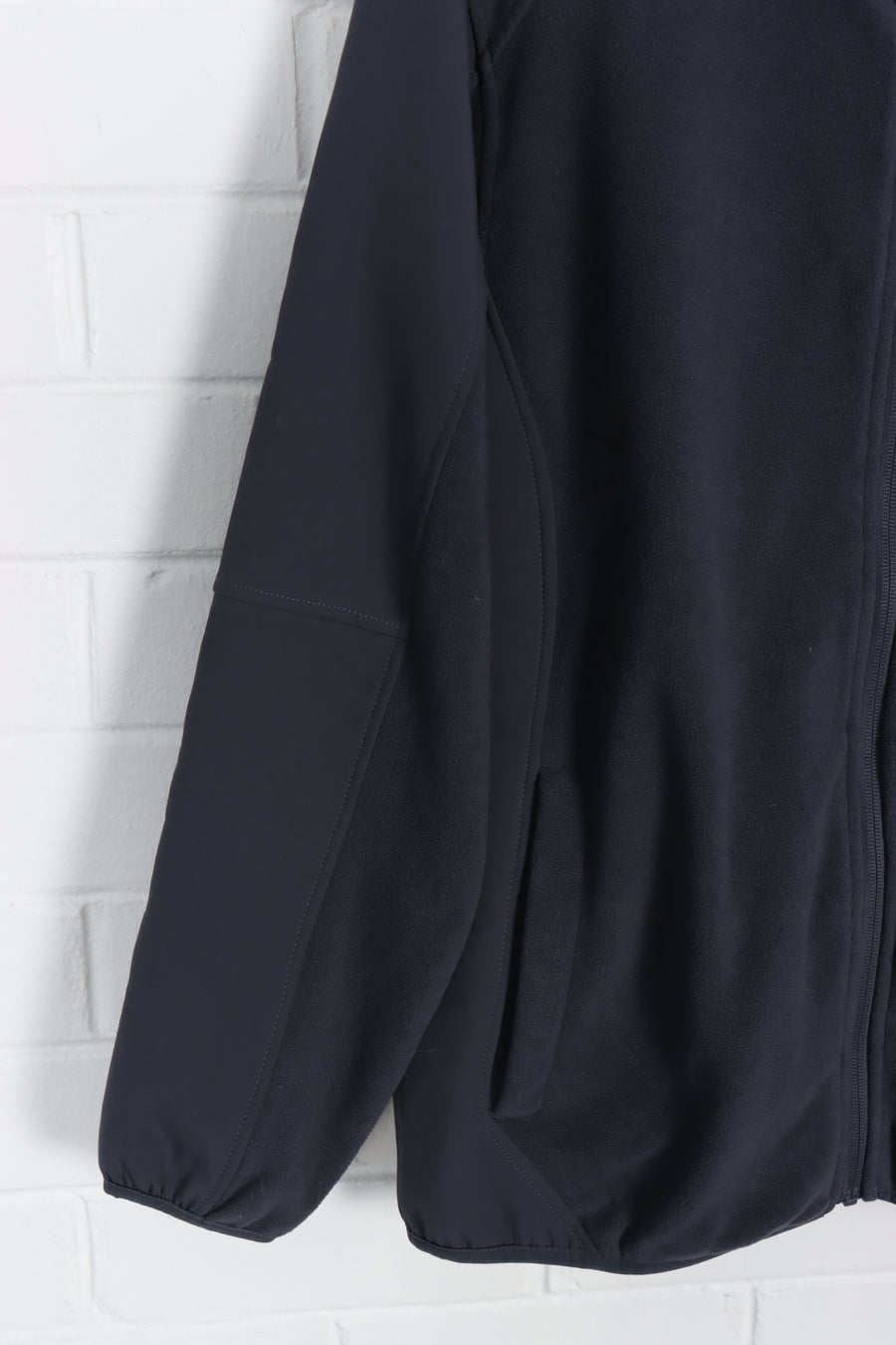 REEBOK Dark Grey Panel Zip Up Fleece (L)