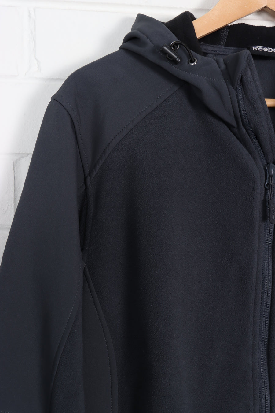 REEBOK Dark Grey Panel Zip Up Fleece (L)