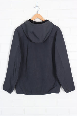 REEBOK Dark Grey Panel Zip Up Fleece (L)